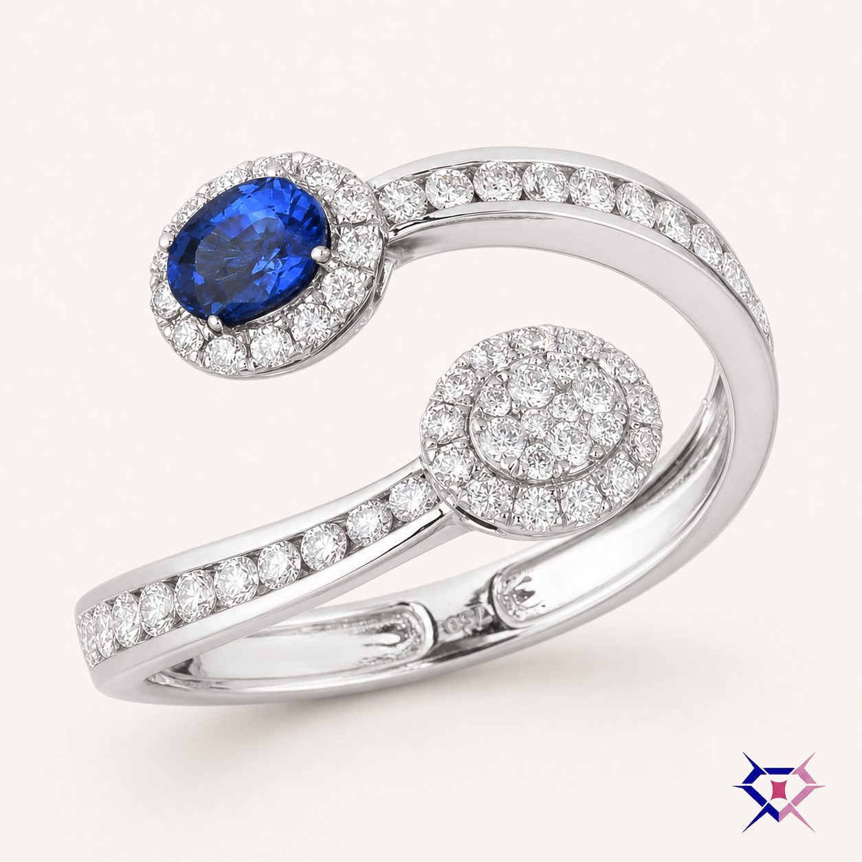 Sapphire Diamond Ring